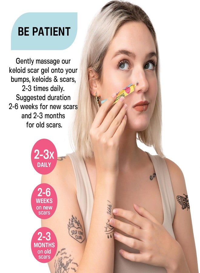 BASE LABORATORIES Keloid Bump Removal Gel | Natural Piercing Bump Treatment & Keloid Scar Gel | Keloid Scar Removal for all Scars, Keloids & Piercing Bumps | Soothing Piercing Aftercare | 2 oz - Image 4